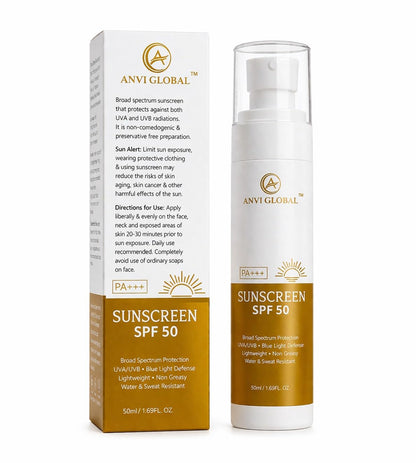 ANVI Sunscreen SPF 50 PA+++ 50ml