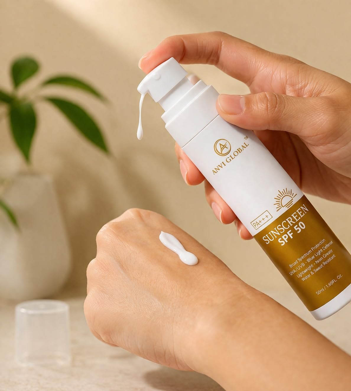 ANVI Sunscreen SPF 50 PA+++ 50ml