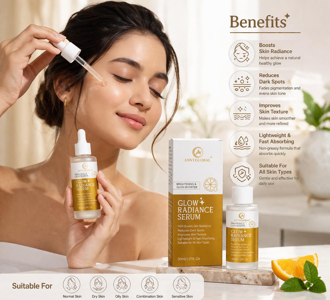 ANVI Vitamin C Face Serum 30ml